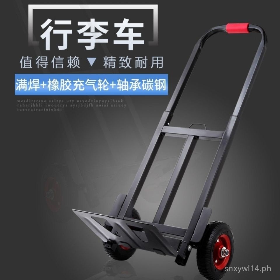 Folding Luggage Cart Heavy Duty Hand Truck Portable Pulling Cart Stair ...
