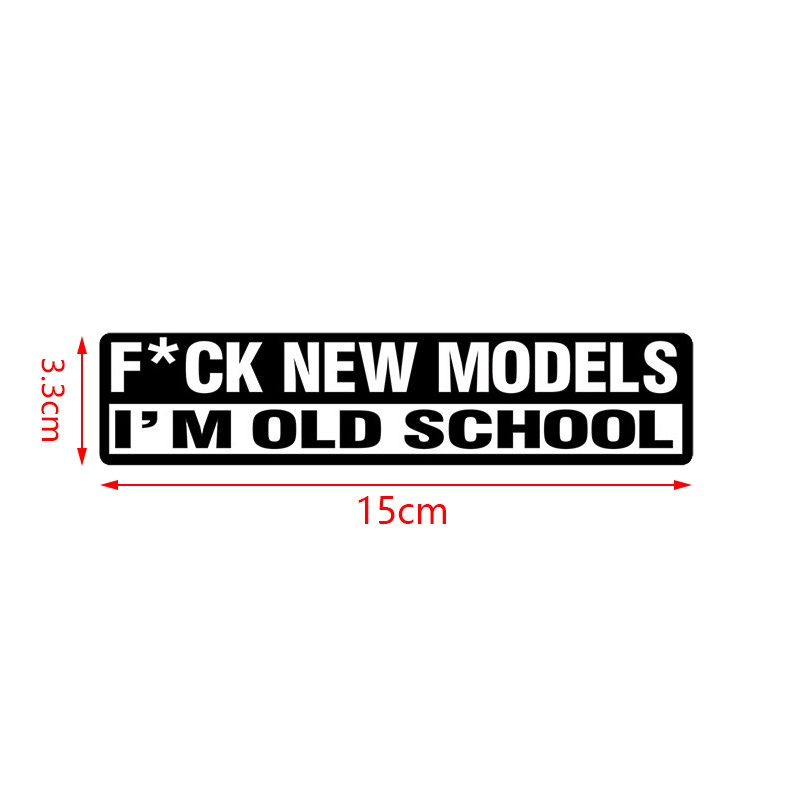 GoGo 15*3CM Personal Creative Letter Car Sticker Waterproof Vinyl ...