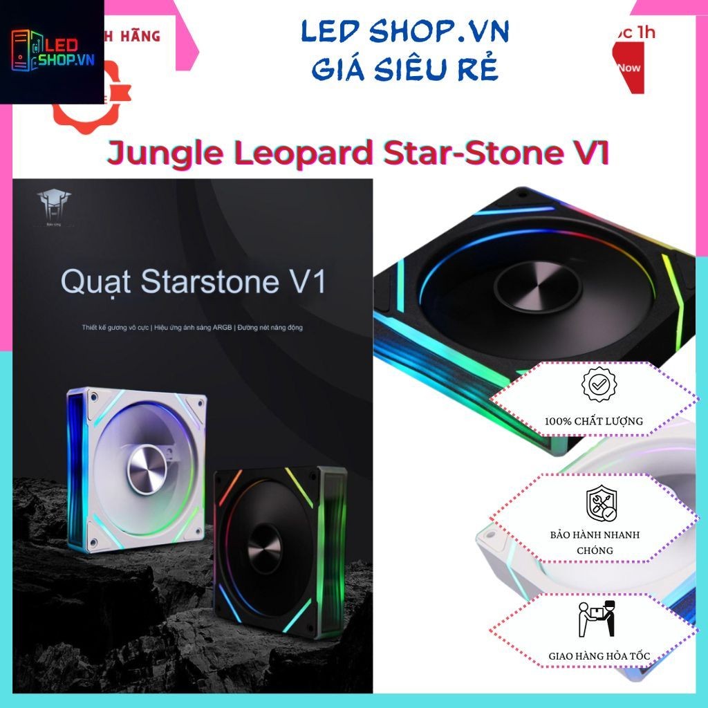 Radiator Fan, Infinity ARGB Led Fan - Jungle Leopard Star-Stone V1 ...