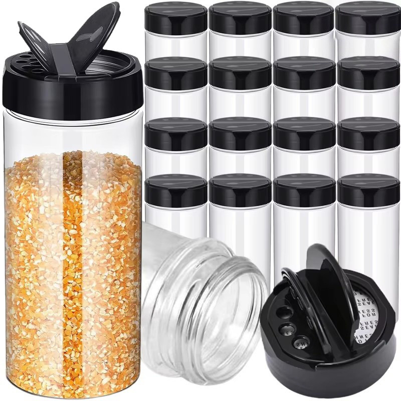 Kitchen Condiment Bottles - Large Capacity Salt Storage Jar - Double ...
