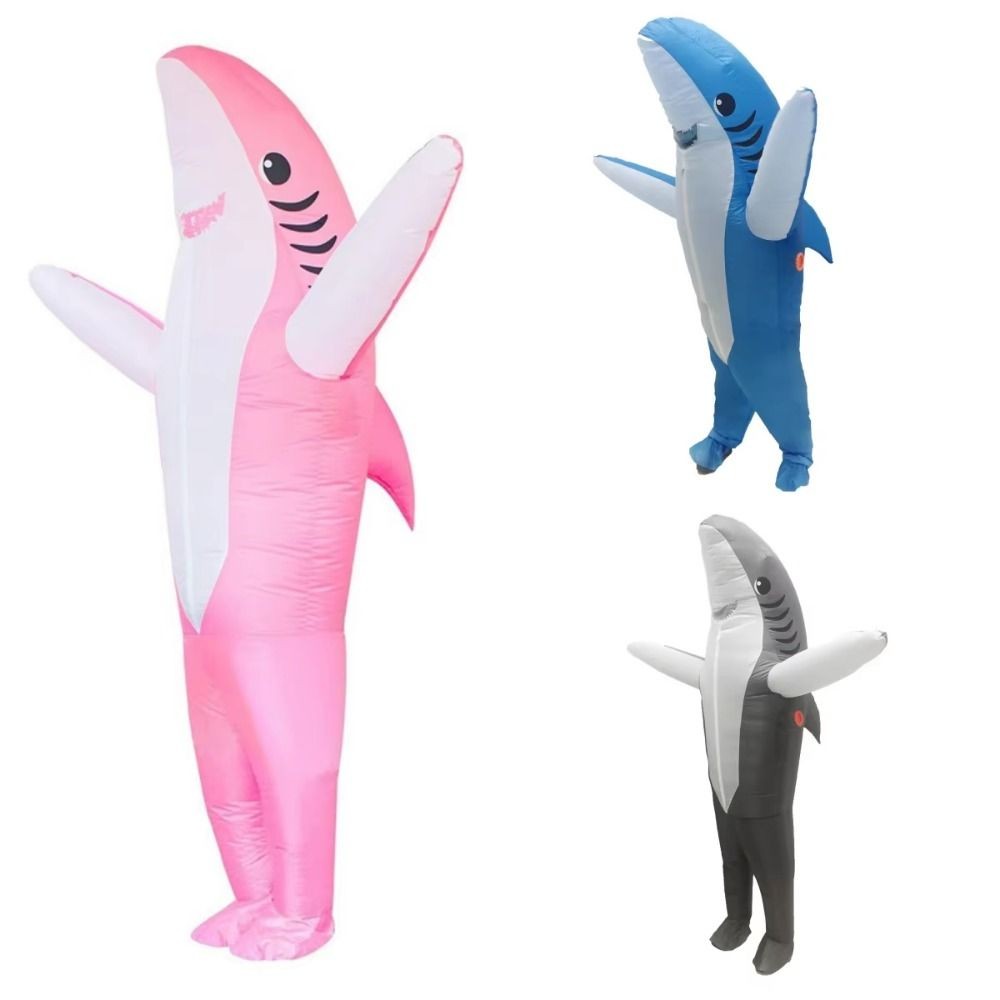CORREIA Shark Inflatable Suit, Cute Battery Box Inflatable Shark ...