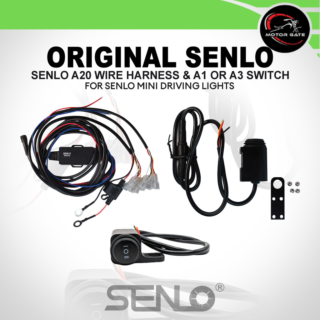 Senlo A20 Wire Harness with Fuse & A1 or A3-3Way Switch for Mini ...