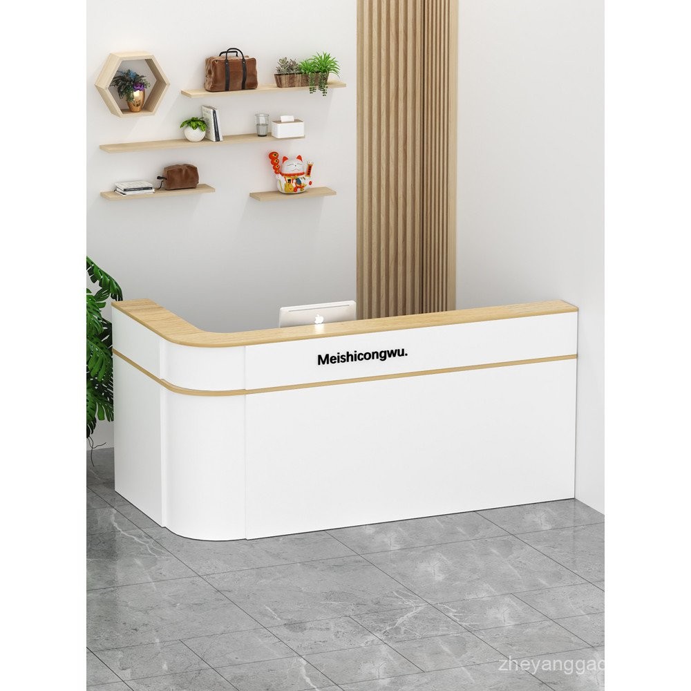 Bar Counter Cashier Desk Small Shop Front Desk Reception Counter Simple ...
