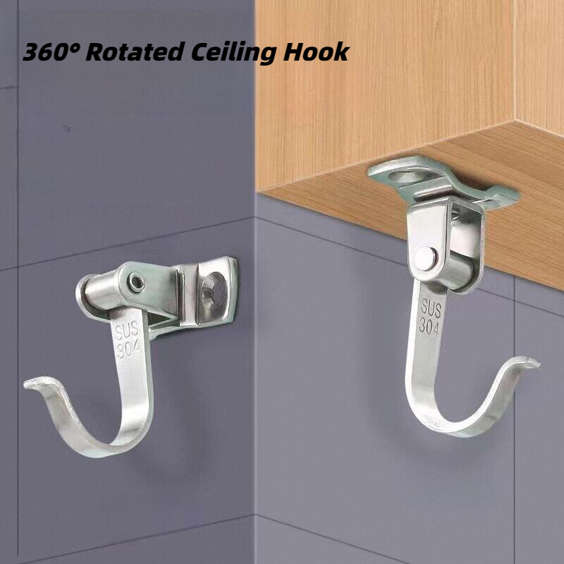 360° Rotated Ceiling Hook Hanger Heavy Duty Indoor Outdoor Swing ...