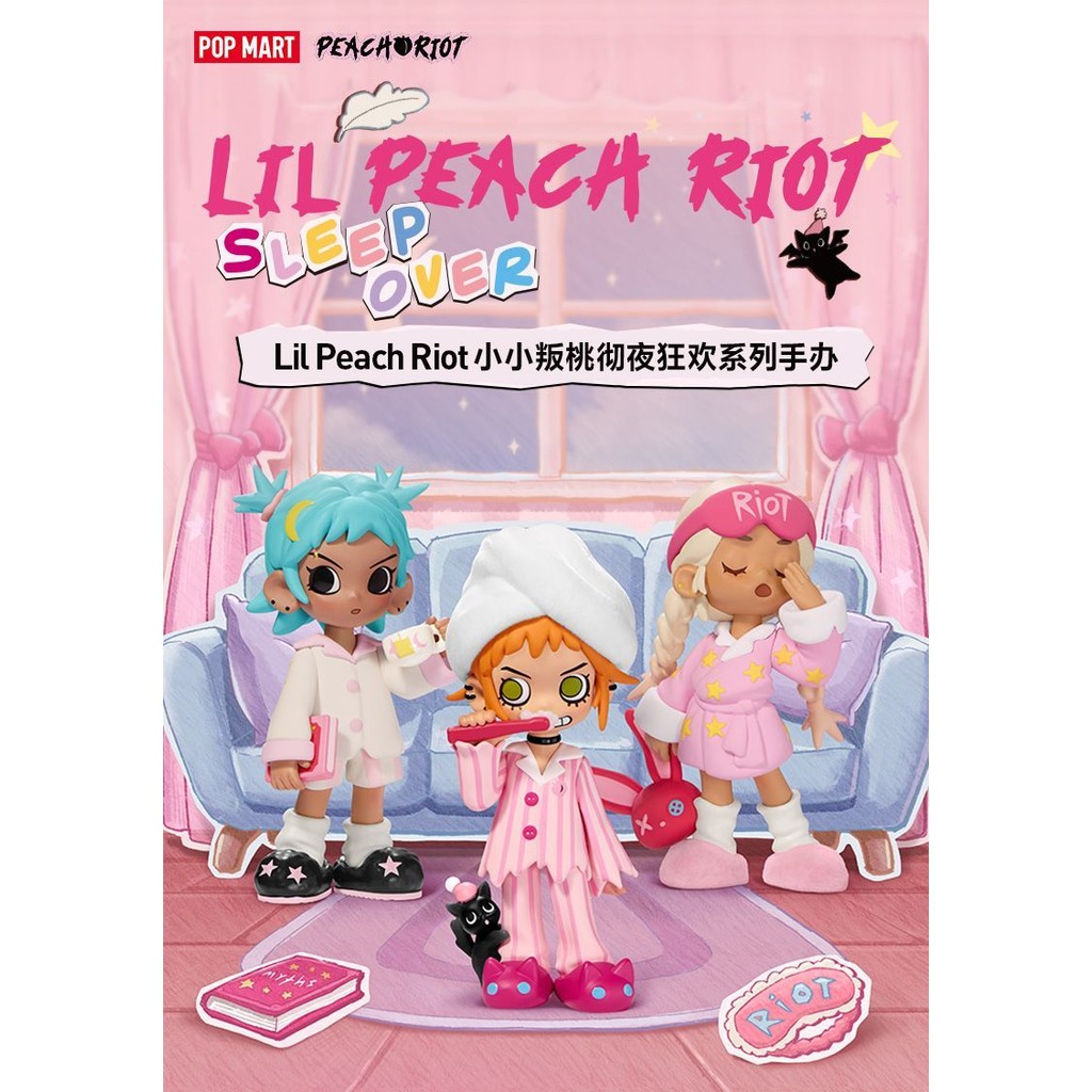 P POPMART Lil Peach Riot Little Peach Carnival Overnight Series Figure ...