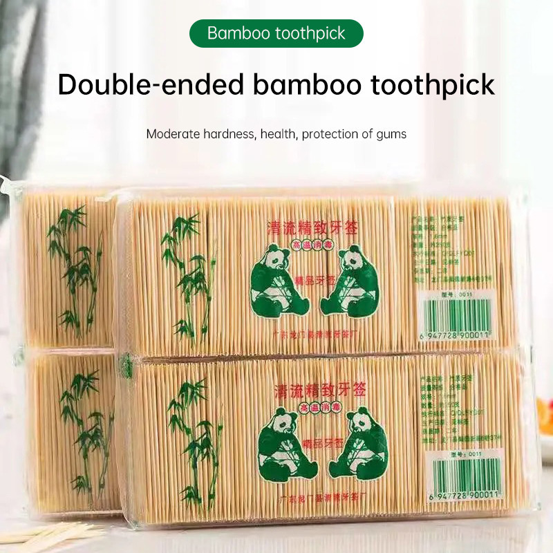 200PCS/Pack Disposable Fruit Natural Bamboo Toothpick Durable Bamboo ...