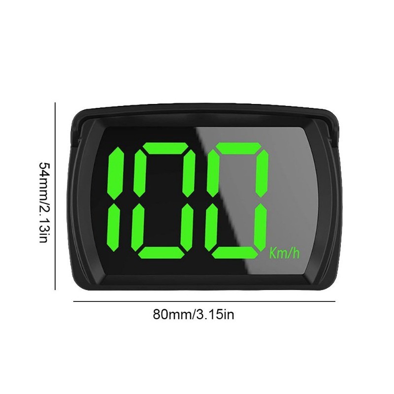 thumbnail image 2 of Car HUD Headup Display KM/H MPH GPS Digital Speedometer With LED Large Font Display I.1142674555 2 of 14