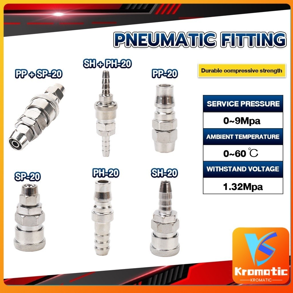 Kc Pneumatic fitting C type quick connector high pressure coupling PP ...