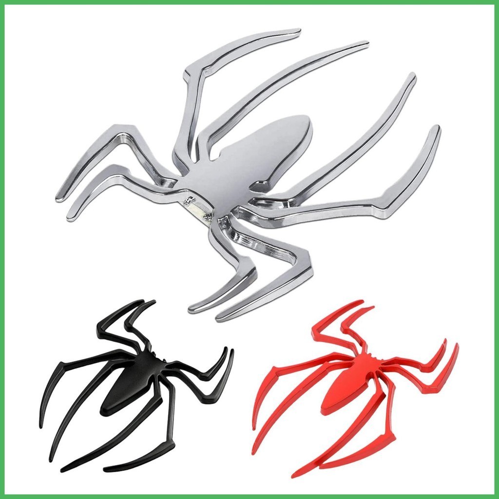 Car Stickers Metal 3D Waterproof Spider Car Logo Car Styling ...
