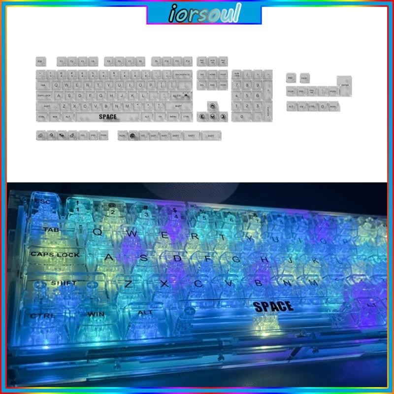 kiss Mechanical Keyboard Keycaps Replacment with 132 Keys Transparent ...