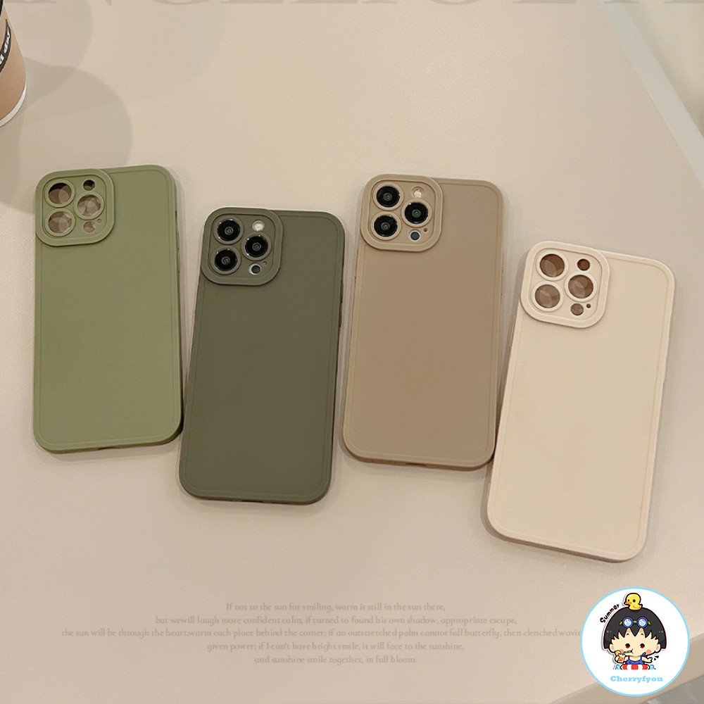 Simple Solid Color Matte Phone Case for IPhone 11 15 14 13 12 Pro Max X