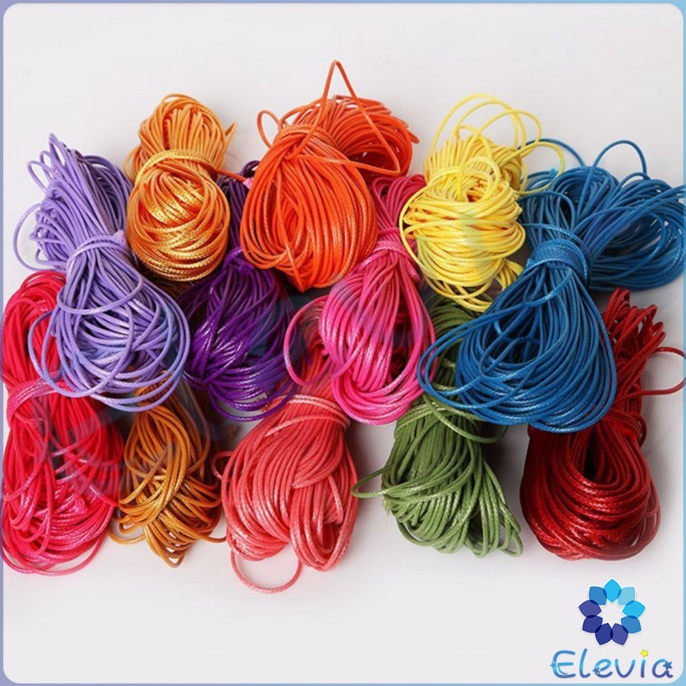 Elevia 10m Leather Line Waxed Cord Thread String Strap Necklace Rope ...