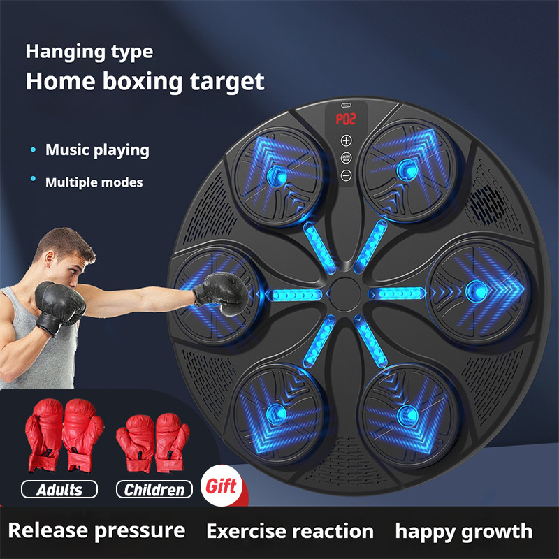 Smart Music Boxing Machine Bluetooth Beat Punch Wall Target LED Lighted ...