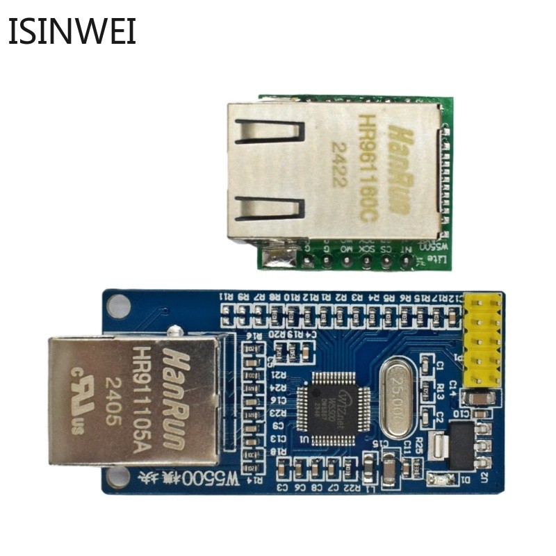Module Réseau Ethernet W5500 - 2 Pièces - Interface SPI - Compatible STM32/Arduino - Pour IoT, Domotique, Automatisation