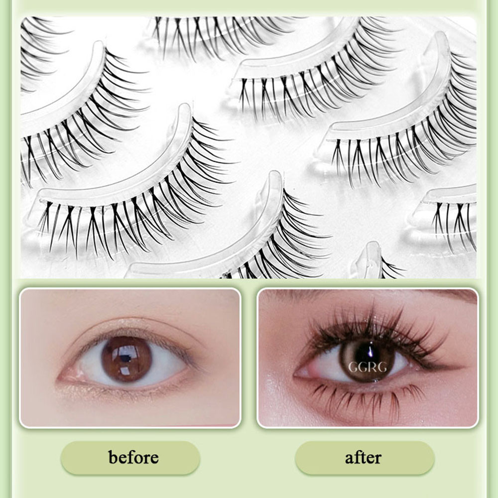 Natural Fairy Cross Long 5 Pairs False Eyelashes Manga Lash Extension ...