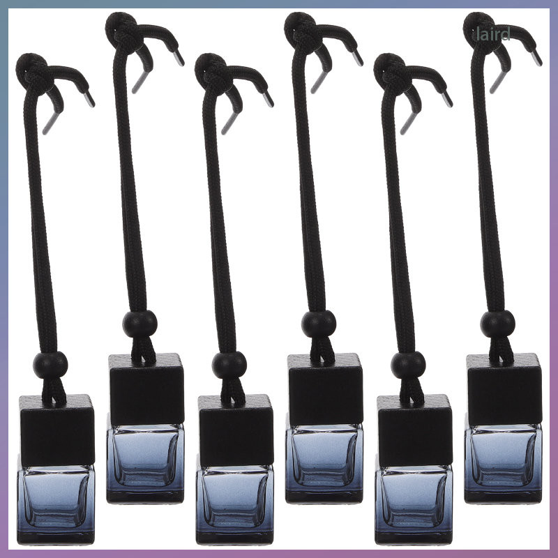 Refillable Car Air Freshener Empty Perfume Bottles All Black Diffuser