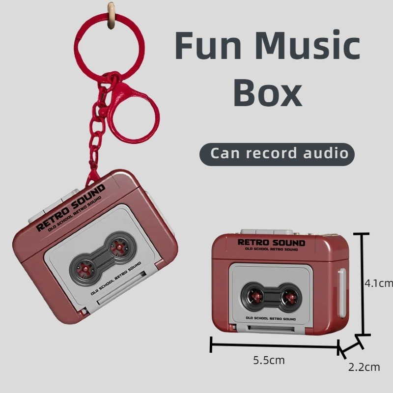 Fun Music Box Vintage Cassette Recorder Classic Small Portable Play ...