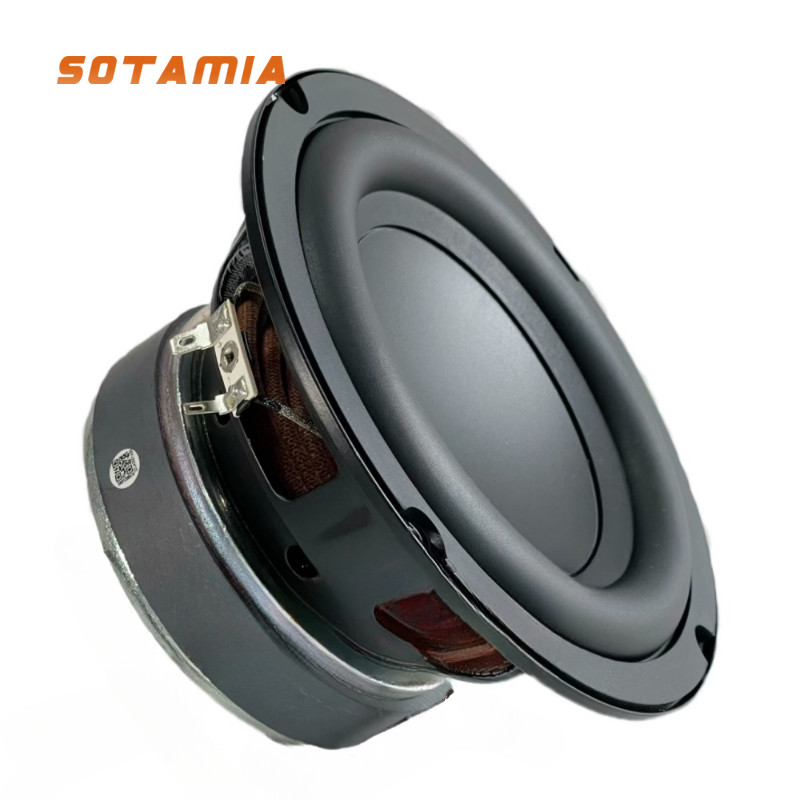 SOTAMIA 1Pcs 6.5 Inch Subwoofer 2 Ohm 80W Audio Speaker Super Bass Long ...