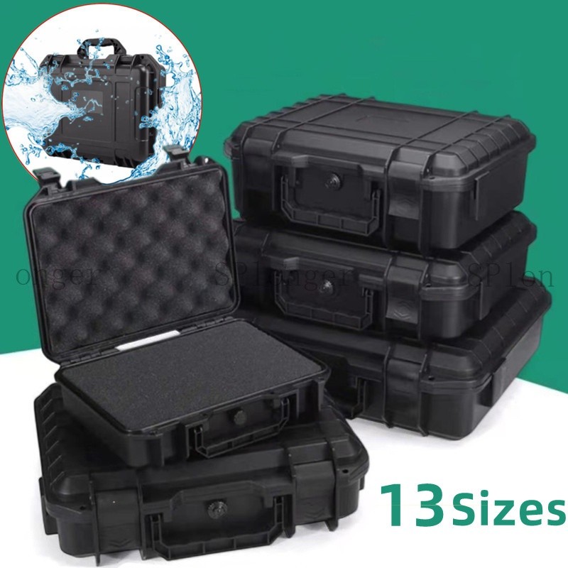 Waterproof Toolbox Instrument Equipment Hard Case Protective Shockproof  Carry Case Travel Camera Bag