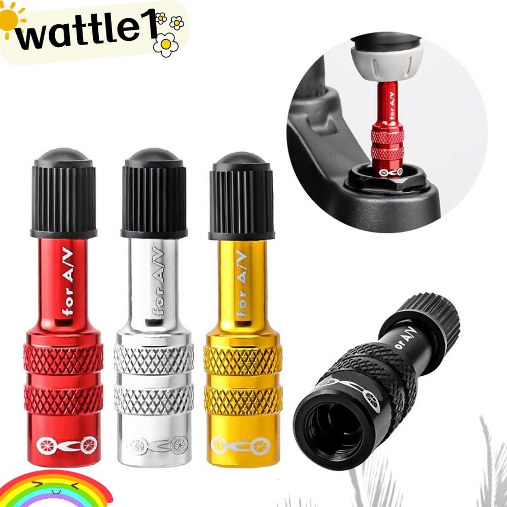 WTTLE Bike Fork Valve Adapter, Aluminum Alloy A/V Schrader Air Fork