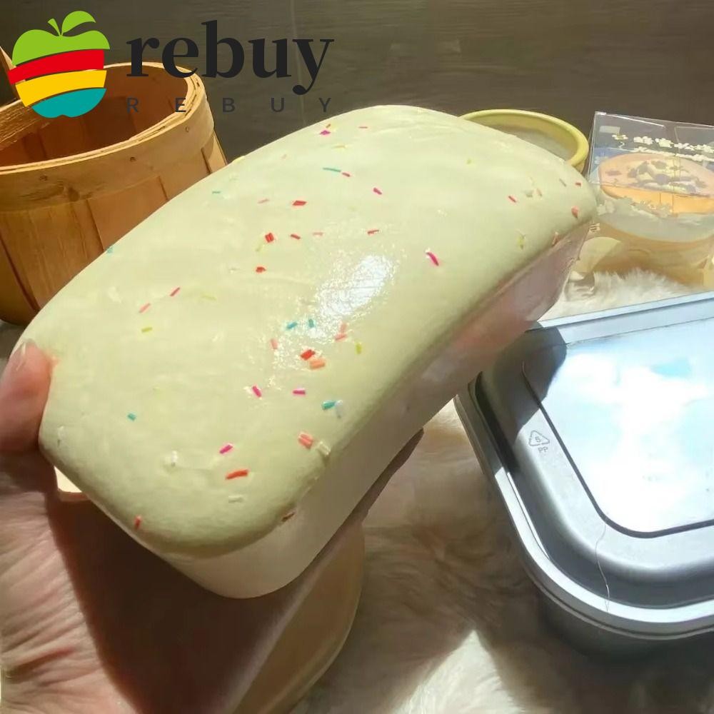 REBUY Slow Rebound Box Cake, Slow Rise Sticky Simulation Bread Boxed ...