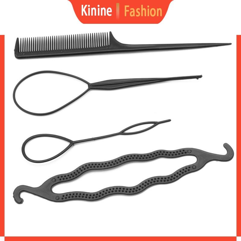 KIN Hair Twist Styling Clip Stick Bun Maker Braid Tool Comb Hair ...