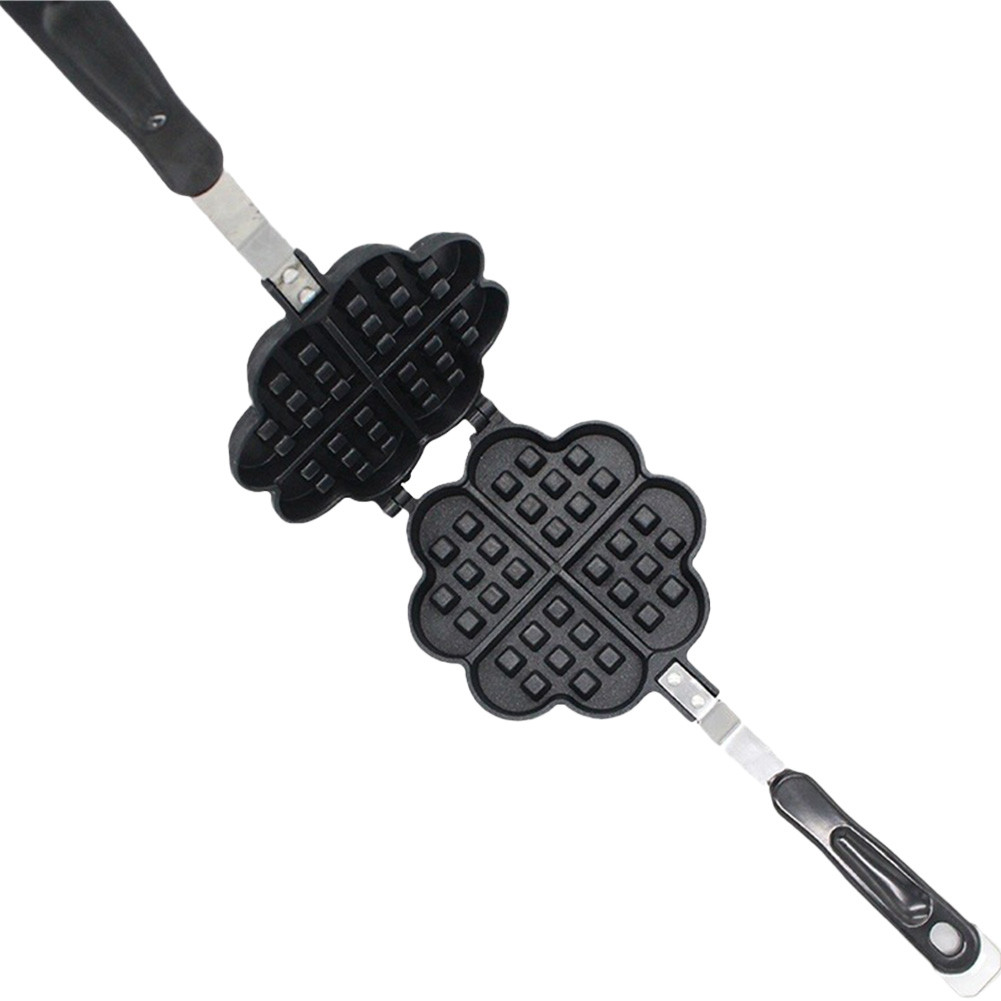 Waffle Maker Pan NonStick Aluminum Alloy Mini Waffles Maker Love Heart