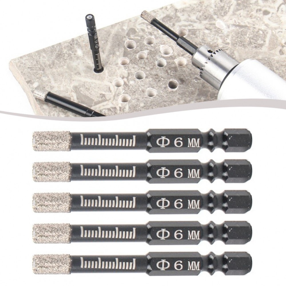 6mm Tile Drill Bits Set for Dry Drilling For Granite and Concrete
