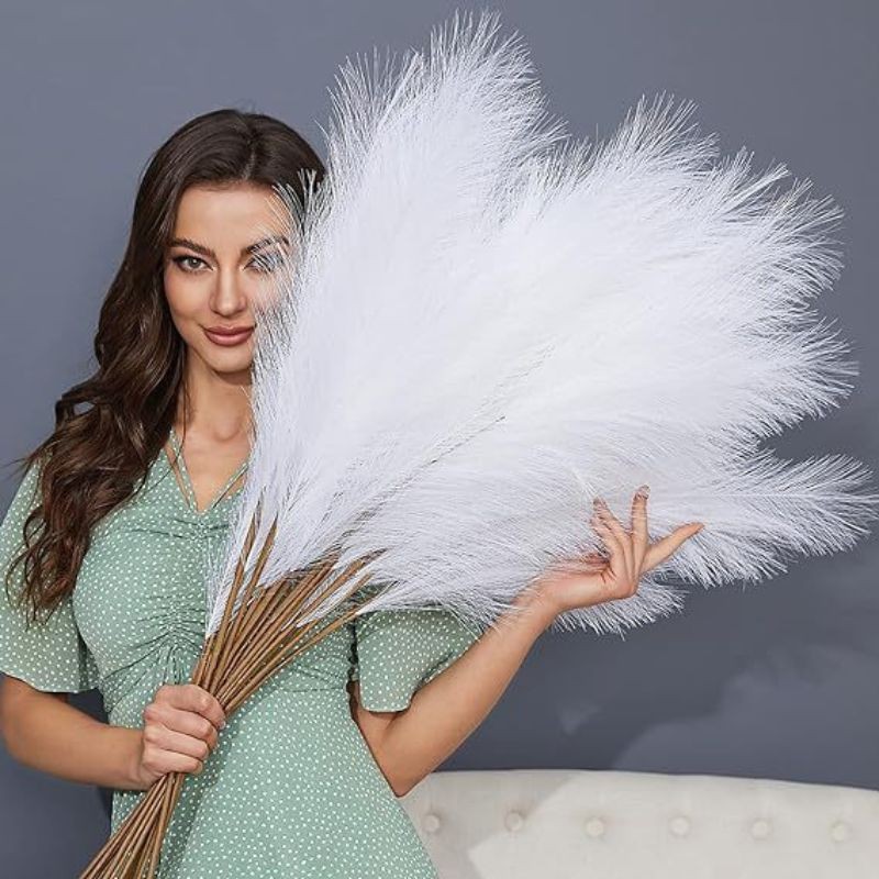 20 Cm Artificial Pampas Grass Fake Reed Plants Bouquet Wedding Vase ...