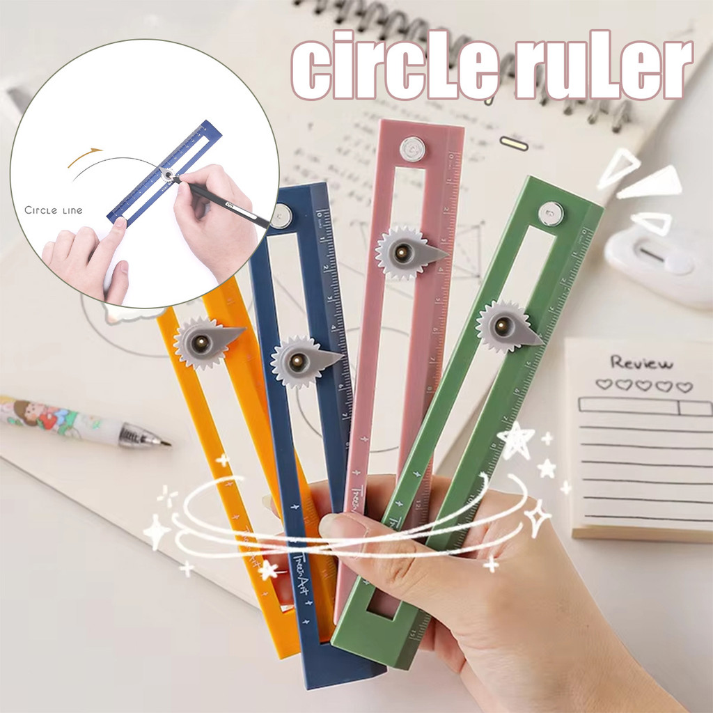 Multi function 2 in 1 Compass Ruler Geometric Drafting Tool Safe ...
