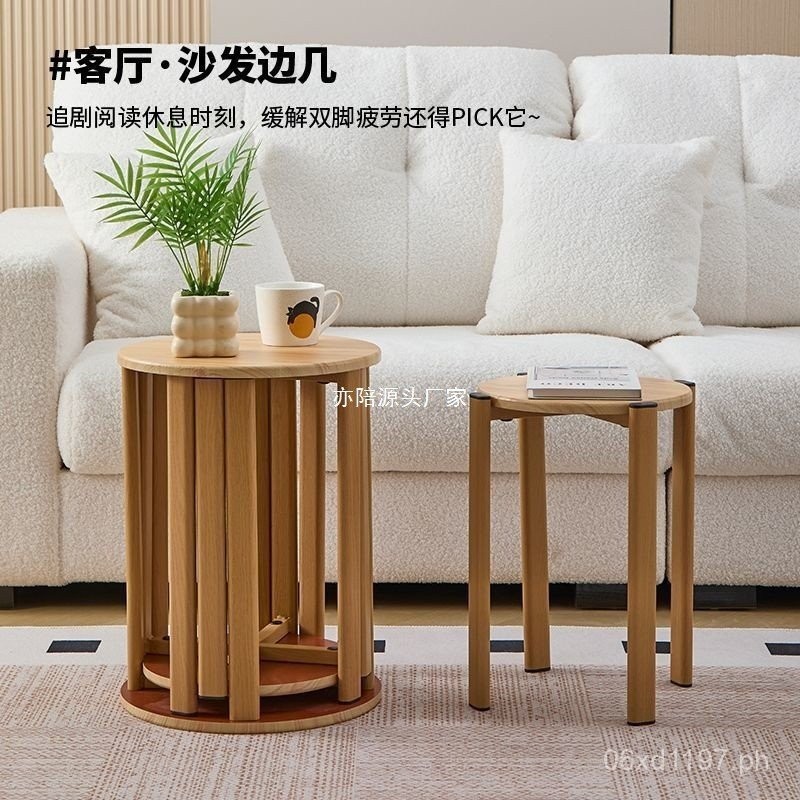 Stackable Dining Table Folding Coffee Table Stacking Stools Guest ...