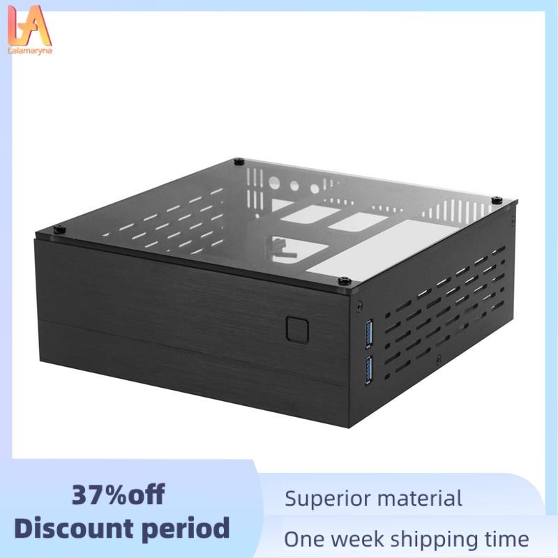 A01 Aluminum Mini-ITX HTPC Desktop Computer Chassis Black Tempered ...