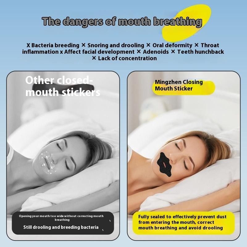 [RT] 10Pcs Anti Snoring Sleep Strips Sticker Gentle Less Mouth Seal ...