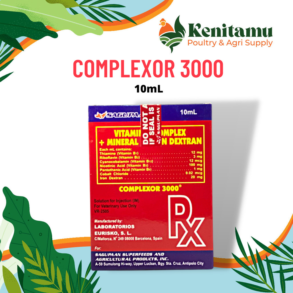 Complexor 3000 10mL – Gamefowl Supplement by Sagupaan for Strength ...