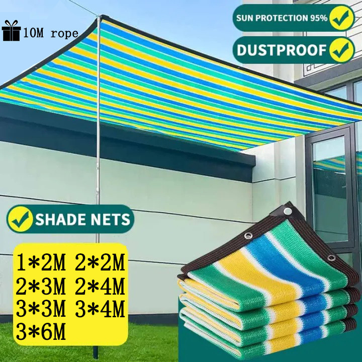 Color net sunshade UV protection 95% outdoor sunshade net garden net ...