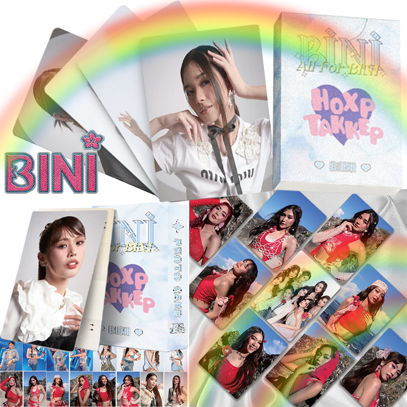 New BINI LOMO Card 50 Pcs/Box BINI Photocard Mikha Sheena Colet Aiah ...