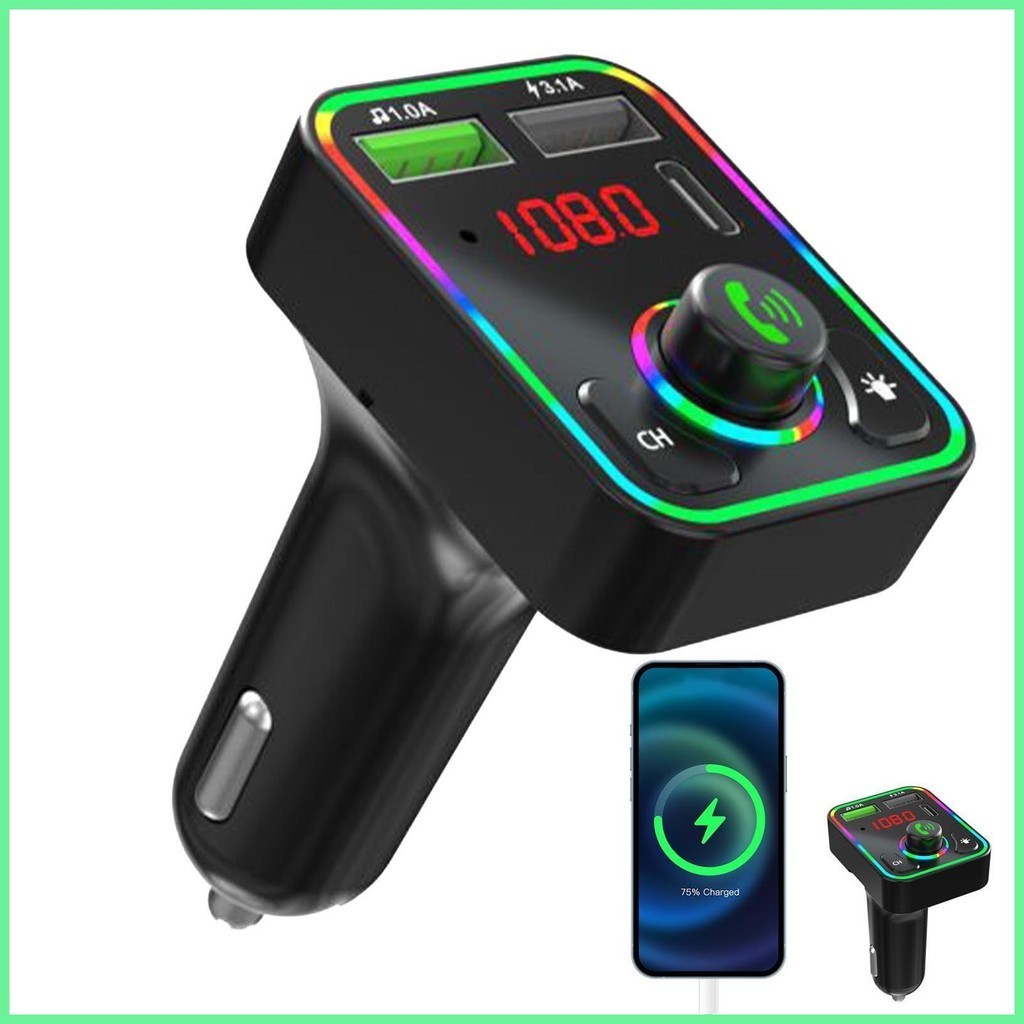 Wireless Radio Adapter Fast Charging Car Wireless Adapter FM Wireless ...