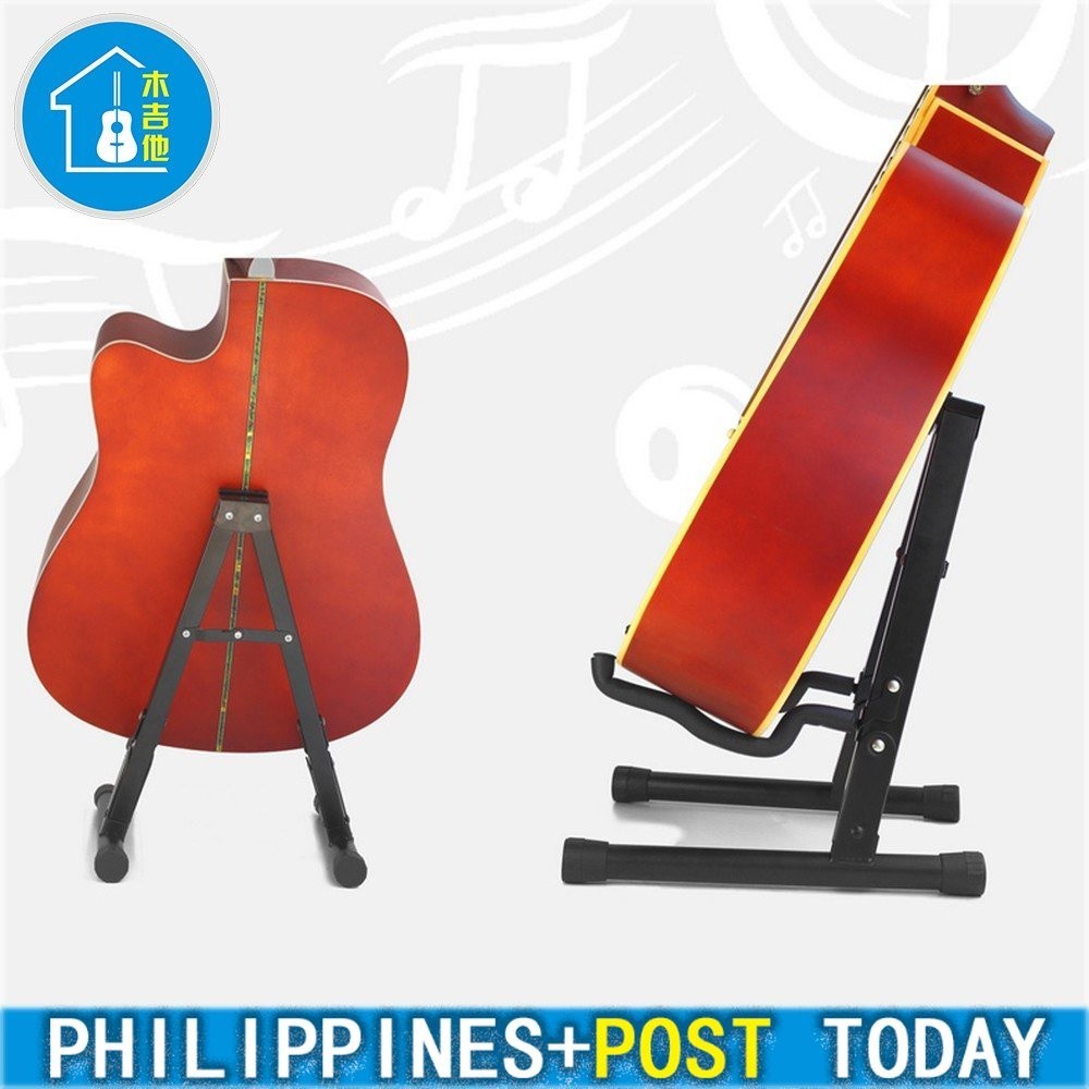 Fully Foldable Guitar Stand Metal A-Type Stand Electric Guitar Bass ...