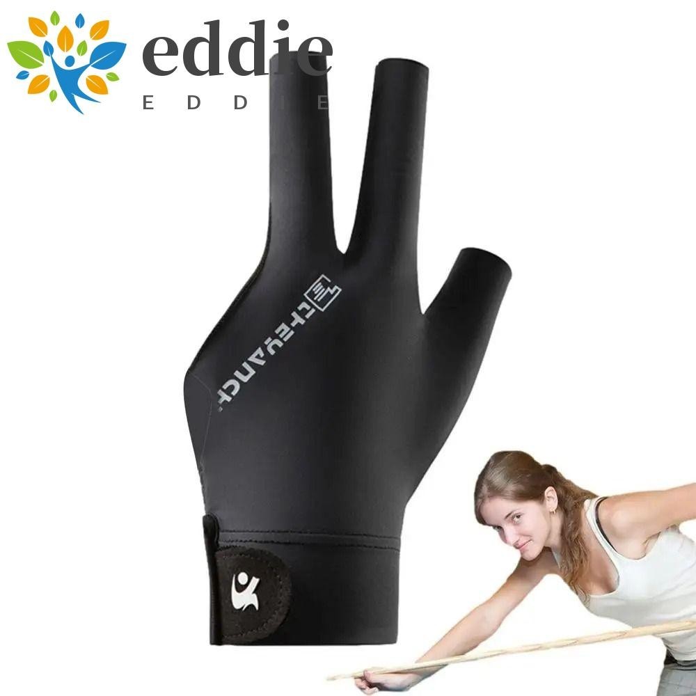 26EDIE Left Hand Billiards Gloves, Unisex Three Finger Snooker Glove ...
