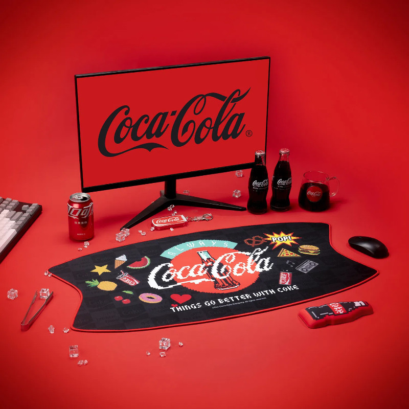 Geekshare Coca-Cola Mouse Pad Large Non-slip Wrist Pad Computer Desk ...