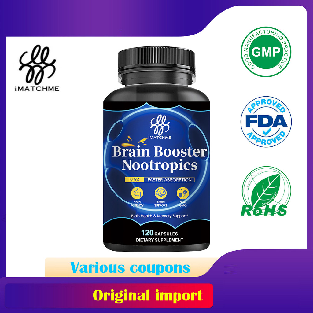 Brain Booster Nootropics Capsules Improves cognitive function, memory ...