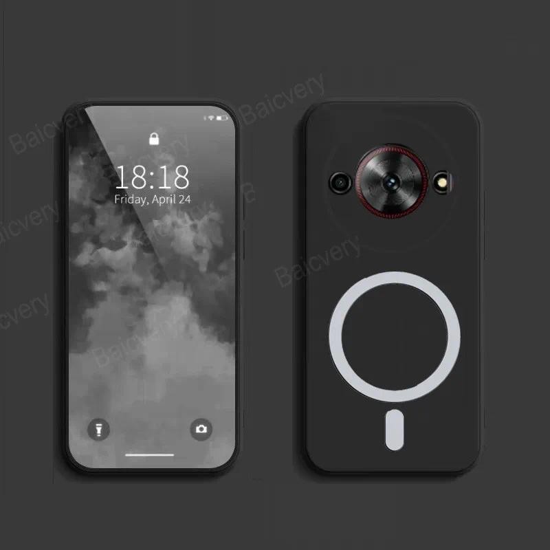 Casing For ZTE Blade A75 5G V80 Matte Black Soft TPU Protective Back ...