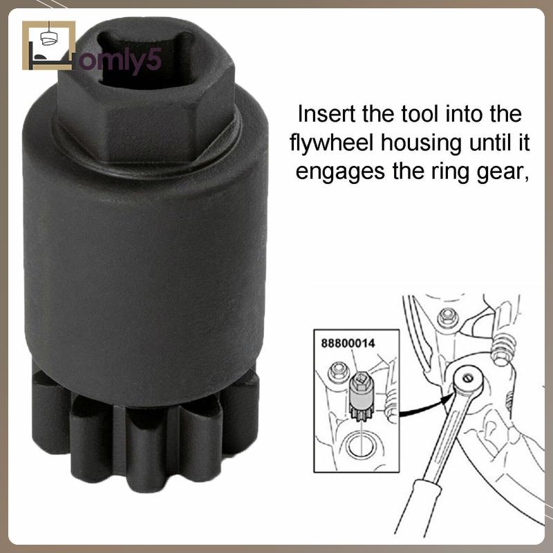 [Homyl5] Flywheel Locking Tool Replacement, Simple Installation, Black