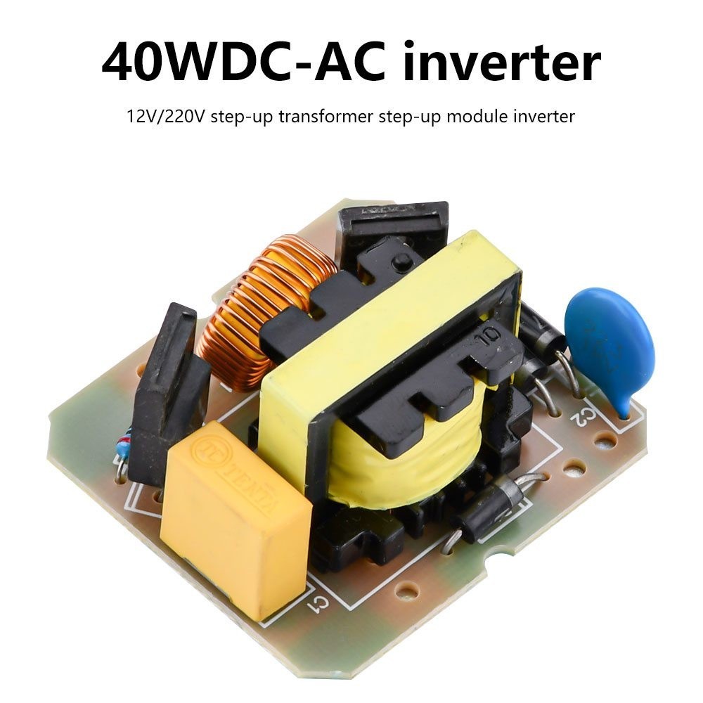 12V to 220V Step Up Voltage Transformer Module 40w DC-AC Converter ...