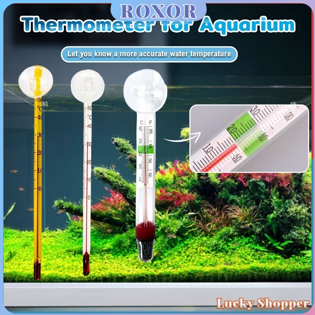 ROXOR Aquarium Glass Fish Tank Water Temperature Measurement Fishbowl ...