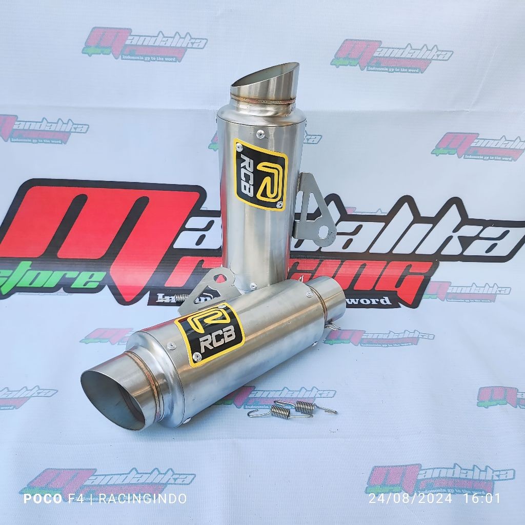 Exhaust muffler Rcb racing canister only 51 mm for mio i 125 xrm 125 ...