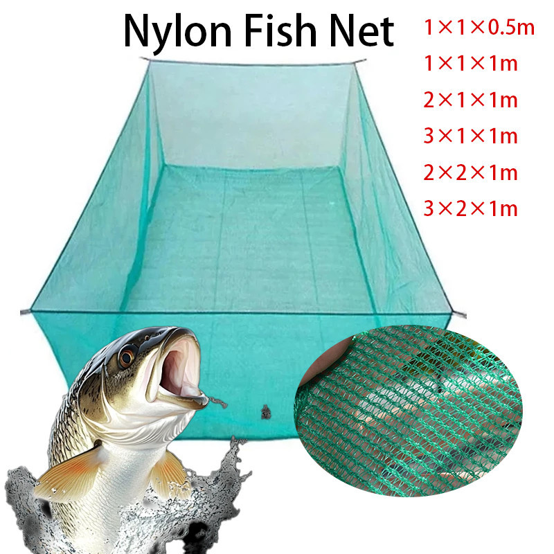10 Mesh Nylon Fish Net Fishing Net Cage for Farming Fish Raising Shrimp ...