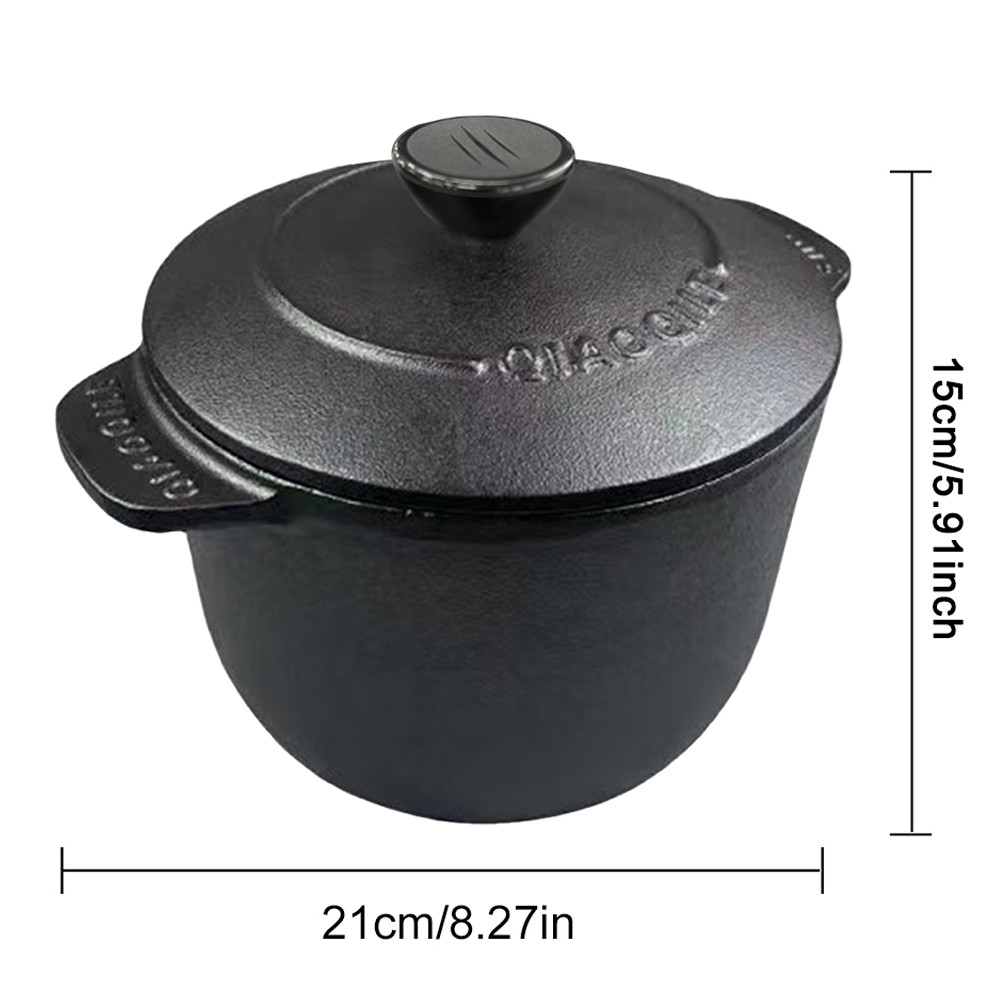 Cast Iron Rice Cooker Deepened Rice Pot Induction Compatible Dutch Oven ...