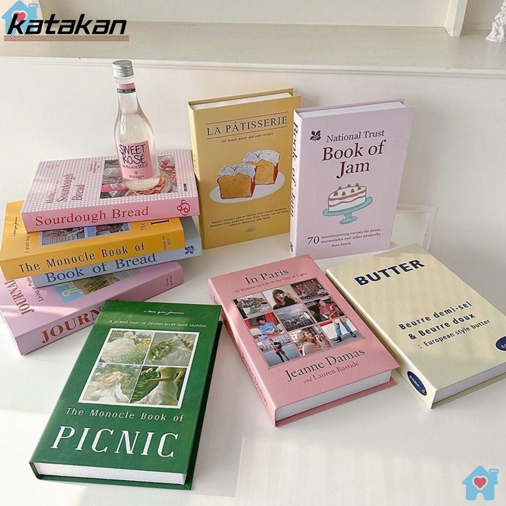 KATAKAN Fake Books, Modern Style Simulation Model Book, Book Shelf ...