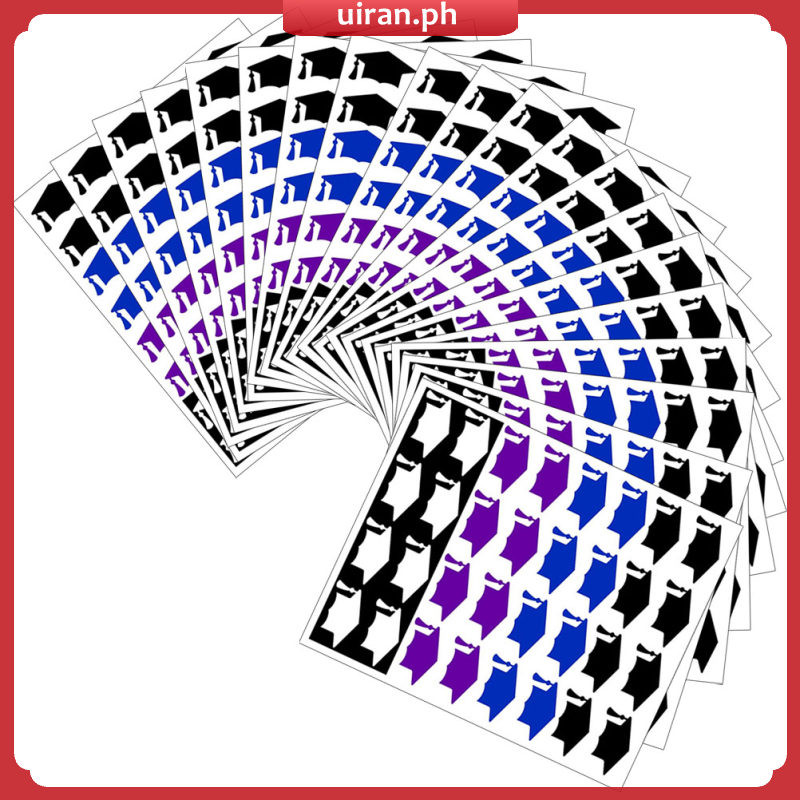 20 Sheets Graduation Cap Sticker Stickers Class Decoration Hat Supplies ...